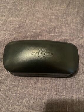 Coach Black Logo Sunglasses Case